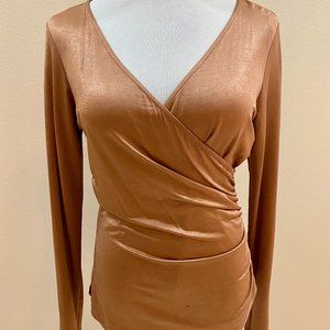 CACHE' Surplice top with open back